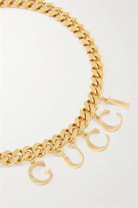 gucci goldtone necklace